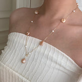 4 Styles, 1 Necklace · Baroque Pearl Cascade Necklace